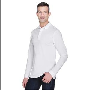 📦 Harriton Easy Blend Long-Sleeve Polo
